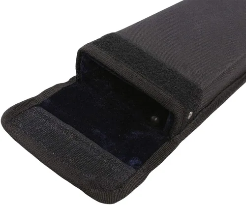 Vista 3 de Estuche vertical negro para arco de bajo para 1 arco de bajo, carcasa rígida acolchada protección interior con correa para el hombro, transportador