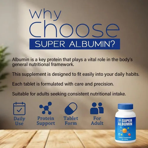Vista 6 de Súper albúmina - Suplemento de proteína hidrolizada y aminoácidos 100 tabletas Apoya la reparación de tejidos, la salud celular y el equilibrio