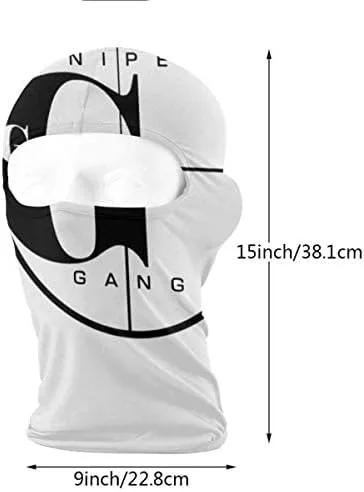 Vista 3 de Pasamontañas Rap con protección UV resistente al viento para ciclismo deportes al aire libre a prueba de viento para la cabeza color blanco Blanco