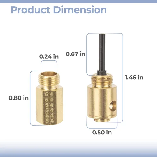 Vista 2 de LPKIT-3/XAA LP Kit de conversión para secador Samsung 22KBTU Brass LPKIT-3/XAA LP Conversion Kit Converts Natural Gas to LP Gas for Samsung 22KBTU