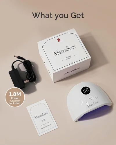 Vista 7 de MelodySusie - Lámpara UV P-Plus30F para esmalte de uñas de gel de secado rápido