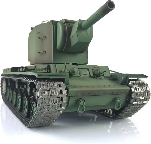 Vista 4 de Actualizado Ver 1/16 Soviético Kv-2 Tk7.0 Rc Tanque Gigante Henglong 3949 360° Torreta Ir Bb Airsoft Barril Recoil Efecto Humo