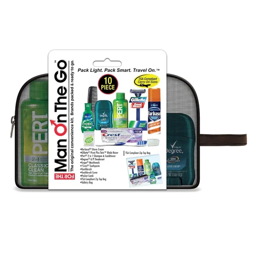 Vista 2 de Convenience Kits International Kit de 10 piezas para el cuidado de la piel y el cuerpo de viaje, estuche a granel de 6