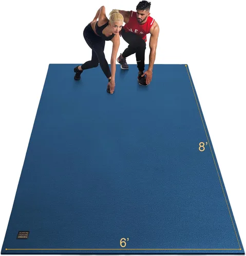 Vista 9 de GXMMAT Extra Large Exercise Mat 16'x6'/12'x6'/10'x6'/8'x6'(7mm)