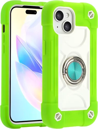 Vista 125 de MARKILL Funda compatible con iPhone 14 Pro de 6.1 pulgadas con soporte de anillo integrado, protección contra caídas de grado militar, carcasa Palta