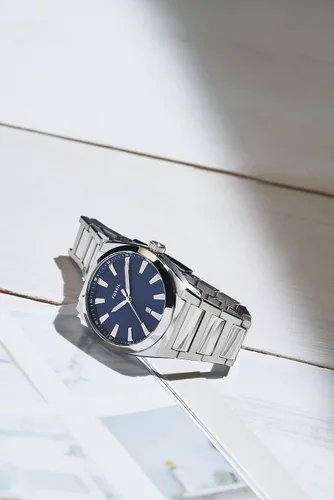 Vista 6 de Fossil Everett - Reloj de cuarzo de acero inoxidable para hombre