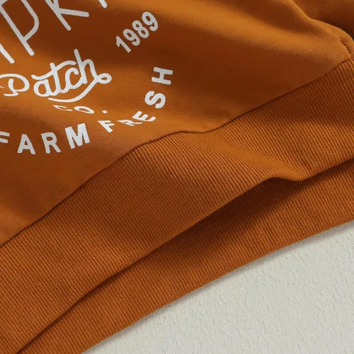 Vista 6 de DuAnyozu Ropa de bebé de Halloween, sudadera de calabaza, suéter de manga larga, suéter de manga larga, trajes de otoño