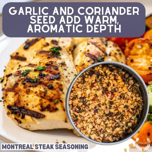 Vista 7 de Montreal - Condimento para carne, auténtica mezcla de especias gourmet artesanales, sin OMG, empaquetado en latas magnéticas, sostenible, cultivado