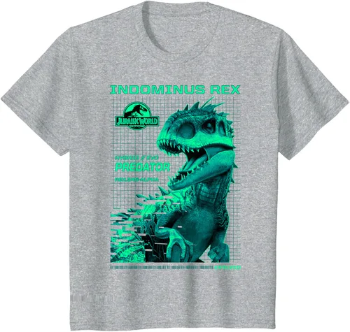 Vista 54 de Jurassic World Indominus Rex Hybrid Predator T-Shirt Small Negro