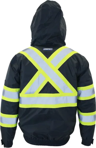Vista 9 de JORESTECH Chaqueta de seguridad reflectante ANSI/ISEA 107-2015 y CSA Z96 compatible con la chaqueta de trabajo Naranja