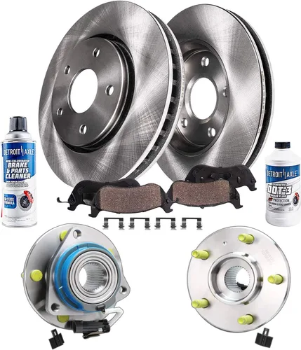 Vista 69 de Detroit Axle - Rotores de freno para Chrysler 200 2015 2016 2017, Rotores de freno de disco de reemplazo: 12.01" pulgadas delantero y 10.95