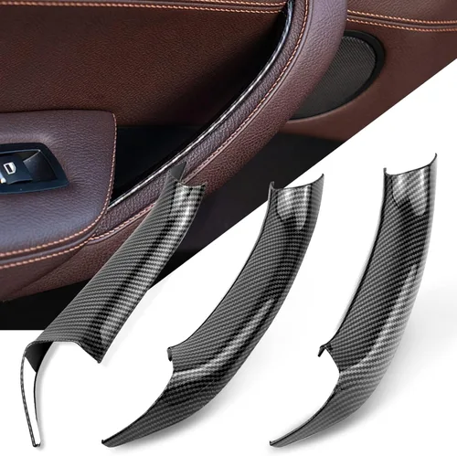 Vista 9 de Jaronx Compatible con fundas de manija de puerta BMW X3 F25/X4 F26, 3 piezas fundas interiores para manija de tirador de puerta para BMW X3 F25 Beige