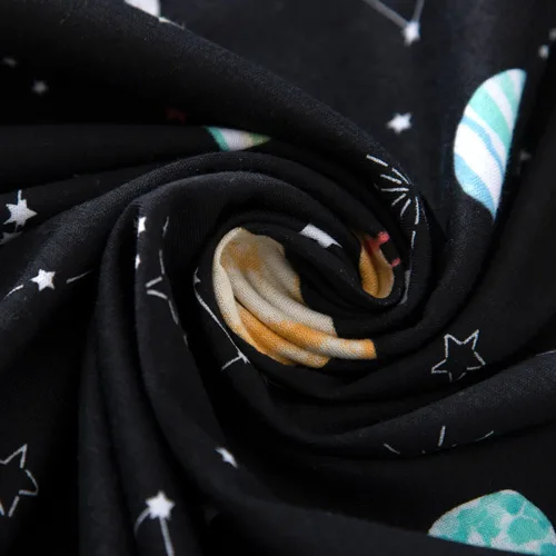 Vista 8 de Inadays Camisón de algodón para mujer, ropa de dormir de manga corta, camisón casual con estampado, pijama holgado y cómodo