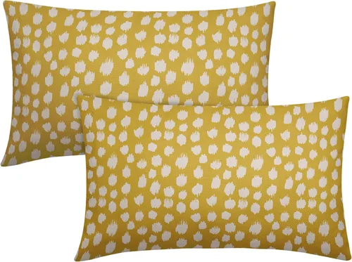 Vista 114 de Sweetshow Juego de 2 fundas de almohada de 16 x 16 pulgadas, diseño bohemio, con diseño de lunares, moderno y moderno, para exteriores, decorativas