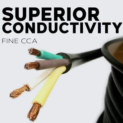 Vista 2 de BEST CONNECTIONS Cable de remolque de 4 vías (25 pies) – Cable aislado de 4 conductores de calibre 14 resistente – Duradero, resistente a