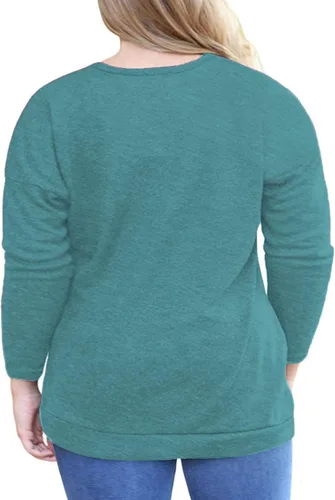 Vista 3 de VISLILY Blusa casual de manga larga con botones y bolsillos para mujer