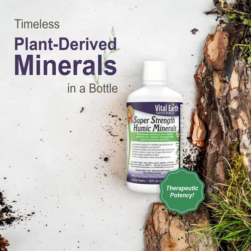 Vista 4 de Vital Earth Minerals Minerales húmicos súper fuertes: suplemento de ácido fúlvico con más de 70 oligominerales, electrolitos para desintoxicación