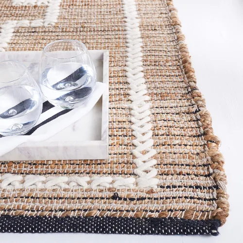 Vista 3 de SAFAVIEH Natural Fiber Collection - Alfombra de pasillo de 2 pies 3 pulgadas x 9 pies, natural y marfil, diseño de yute de tejido plano, ideal