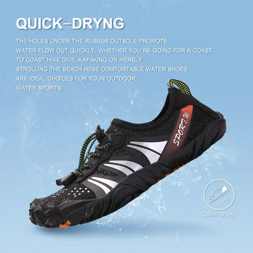 Vista 6 de Zapatos de agua para mujeres y hombres, zapatos de playa, zapatos de natación, zapatos de piscina, zapatos de río, zapatos descalzos de secado