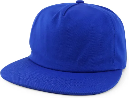 Vista 10 de Trendy Apparel Shop Gorra de béisbol plana sin estructurar llana del Snapback de 5 paneles Hunter