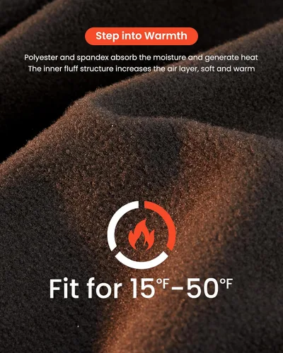 Vista 4 de G4Free Pantalones con forro polar para mujer, pantalones de pierna ancha, leggings de invierno, pantalones de yoga con bolsillos, pantalones