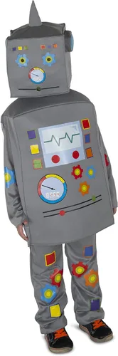 Vista 3 de Dress Up America Disfraz de robot para niños - Conjunto de overol de robot, túnica y tocado