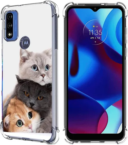 Vista 22 de Funda para Moto G Pure/Moto G Power 2022/Moto G Play 2023, colorida funda protectora de poliuretano termoplástico resistente a los arañazos