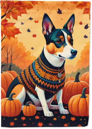 Vista 78 de Caroline's Treasures DAC1001GF Affenpinscher - Bandera decorativa para jardín de otoño, decoración para patio exterior, patio, parterres