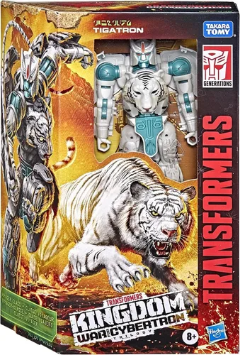 Vista 3 de Transformers Toys Generations War for Cybertron: Kingdom Voyager WFC-K35 Tigatron - Figura de acción para niños de 8 años en adelante, 7 pulgadas