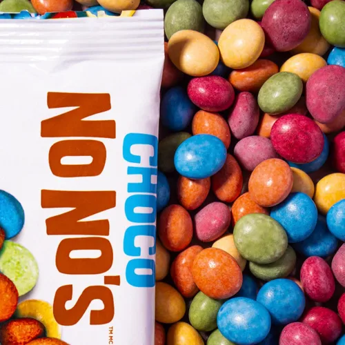 Vista 4 de Caramelo de chocolate vegano sin suero – Choco No Nos (paquete de 3) sin lácteos, nueces, soja y gluten