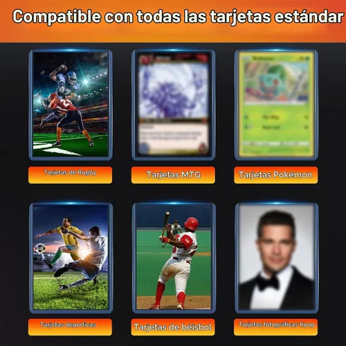 Vista 5 de 200 fundas para tarjetas de plástico duro, protector de tarjetas de béisbol