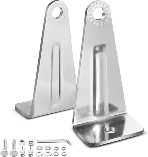 Vista 8 de Soportes de montaje de barra de luz LED, 2 piezas, kit de soporte de montaje inferior ajustable para luces LED de vaina, cubos, barra de luz