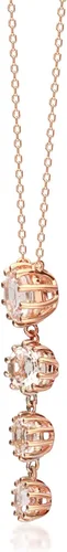 Vista 2 de Gin Grace Colgante de morganita de oro rosa de 10 quilates para mujer joyería de morganita hecha a mano con forma ética auténtica y orgánica corte