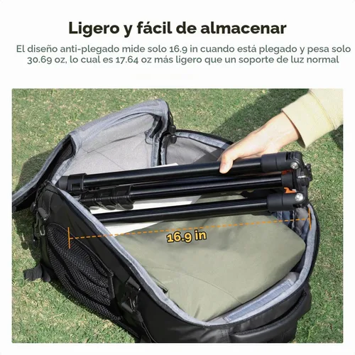 Vista 3 de K&F CONCEPT Soporte extensible para fotografía, trípode de aluminio de 6.5 pies, tornillo de 1/4 pulgadas