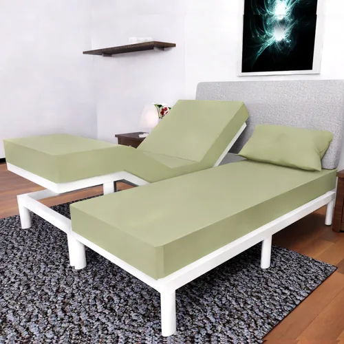 Vista 19 de Ropa de cama tamaño Twin - Juego de 3 piezas - Bolsillos profundos - Sábanas refrescantes - Suaves y cómodas para uso en todas las estaciones Aqua