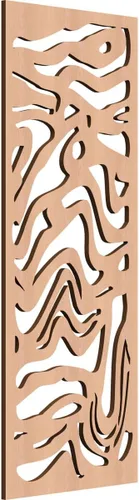 Vista 8 de 9 3/8"W x 24 3/8"H x 1/4"T Northfield Decorativos Paneles de Pared de Madera Calado, Abedul