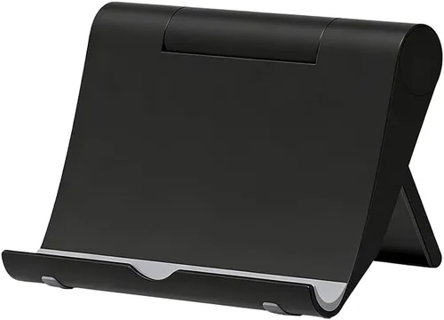 Vista 18 de Soporte para tableta, soporte plegable ajustable para teléfono celular, compatible con la mayoría de iPad y teléfonos inteligentes, accesorio