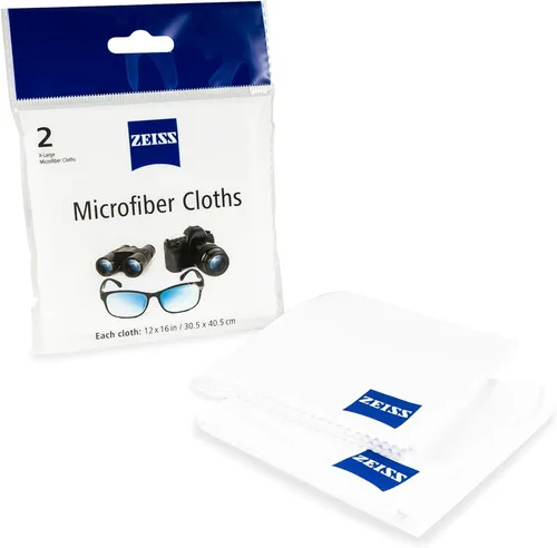 Vista 3 de ZEISS Paño de limpieza de lentes de microfibra (paquete de 2) TAMAÑO JUMBO