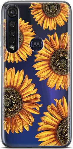 Vista 6 de Mertak Funda de teléfono compatible con Motorola Edge + Moto G9 G8 Plus G7 Play Power Z4 Otoño Ligero TPU Flexible Diseño Delgado Rosas Flores