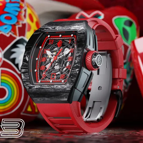 Vista 7 de DAVIS ELVIN - Reloj de pulsera con reloj suizo con movimiento automático para hombre DaviselvinWatch impermeable mecánico combina con cualquier ropa