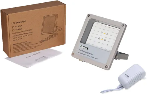 Vista 5 de ACKE Luces LED de Crecimiento de Espectro Completo, Luces de Plantas, Lámparas de Cultivo 12W para Plantas de Interior, Hidropónica