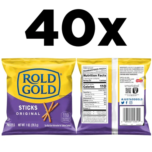 Vista 2 de Rold Gold - Pretzels en palos, 1 onza (paquete de 40)