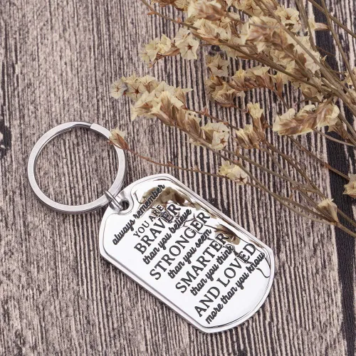Vista 2 de Regalos inspiradores de aliento para hijo e hija, llavero para mujeres, hombres, estudiantes universitarios, adolescentes, niños, niñas, cumpleaños