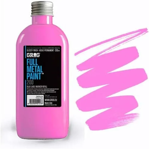 Vista 13 de Grog Ink Full Metal Paint refill 6.8 fl oz Negro