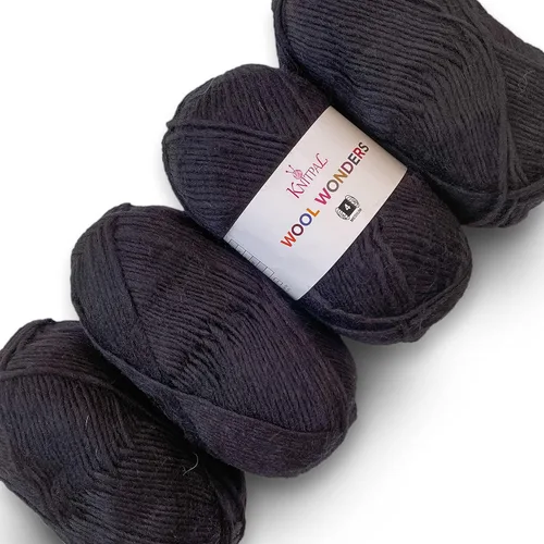 Vista 34 de Wool Wonders - Ovillo de lana para tejer, paquete de 4 (640 yardas/14.11 oz), patrones libres, hilo de lana para tejer, Aran/pesado #4