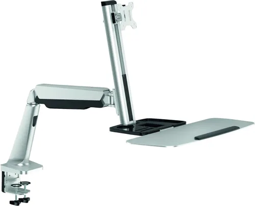 Vista 30 de Logilink BP0077 Soporte de escritorio para monitor dual (2 vías) (13-27 pulgadas), brazo 13.465 in negro