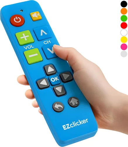 Vista 15 de EZclicker Control remoto universal de TV con botón grande (negro) Simple fácil de usar, ideal para personas mayores, funciona con las principales