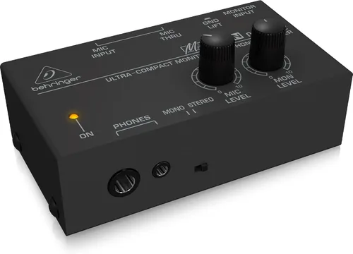 Vista 6 de Behringer MICROMON MA400 Amplificador de auriculares con monitor ultracompacto, color plateado