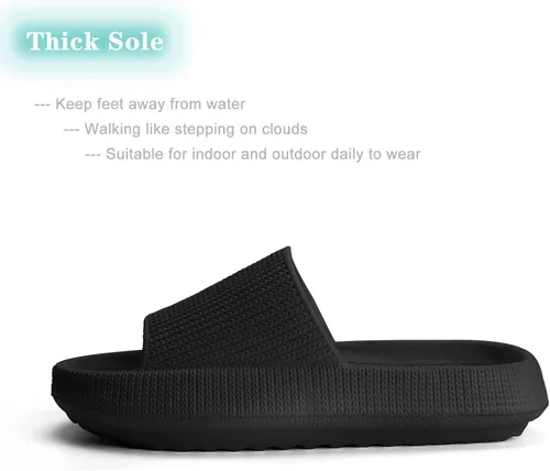 Vista 3 de Orthoshoes Sandalias de nube para niños y niñas, cómodas, con suela gruesa, antideslizantes, para ducha, baño, zapatos de playa de verano para niños
