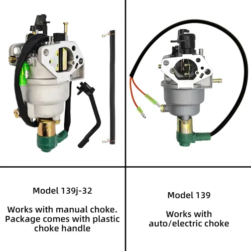 Vista 2 de Carburador eléctrico auto 16100-ZE3-704 para Honda EB5000X EB6500X EB6500SX EM5000SX EW171 generador con filtro de aire con filtro de combustible